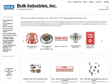 Tablet Screenshot of bulkindustries.com